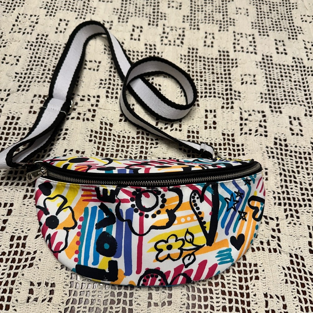 Graffiti Love Cross Body Belt Bag